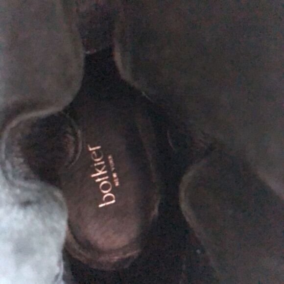 Botkier Rylie Slouchy Ankle Boots Chunky Leather Heeled Booties in Black 8.5 - Picture 14 of 15